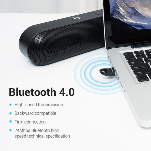 Imagen 5 de 10 de Adaptador Emisor Receptor Bluetooth 4.0 Usb Dongle Vention