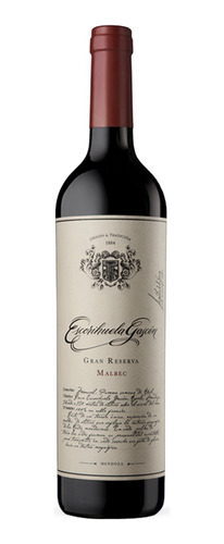 Escorihuela Gascón Gran Reserva Malbec 2021 750 Cc 