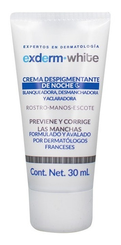 Exderm White Crema Despigmentante Intensiva De Noche 30 Ml T