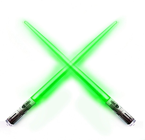 Palillos Sabers Chop Lightsaber Con Iluminación Led, 1 Par S