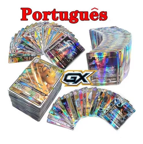 Lote 10 Cartas Pokémon Gx Em Português Cartas Brilhantes Sem Repetir -  TechBrasil