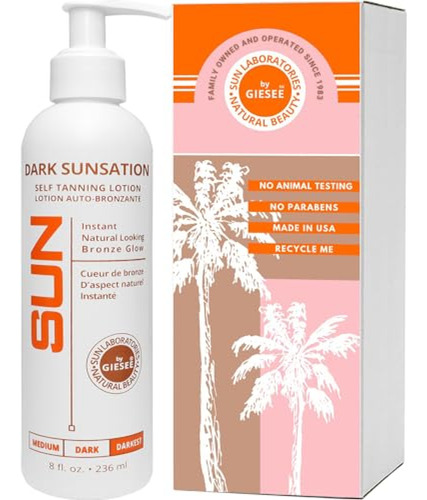 Sun Laboratories Dark Sunsation Loción Autobronceadora Teñid