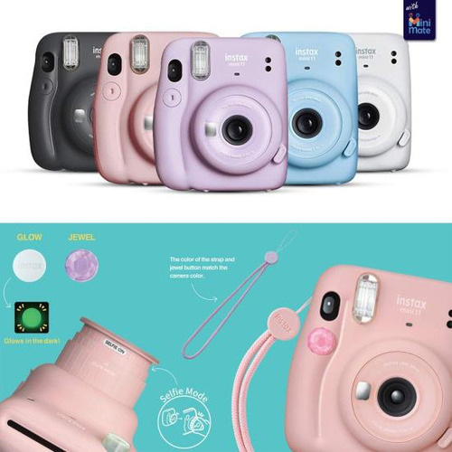 Fujifilm Instax Mini 11 Cámara Instantánea Blush Pink + Paqu