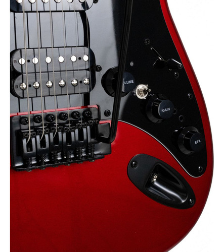 Guitarra Tagima Duosmart S Strato Hss Ca Vermelha Com Efeito