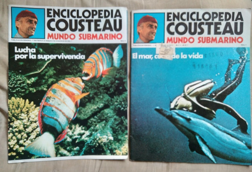 Enciclopedia Costeau Mundo Submarino Fascículos 1 Y 2 1979