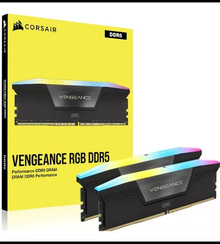 Memória Ddr5 Corsair Vengeance 96gb 2x48gb 6400mhz Cl32 Rgb