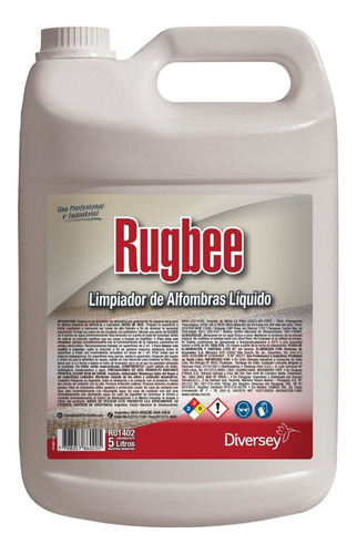 Limpia Alfombras Rugbee Bidon 5lts Diversey Profesional