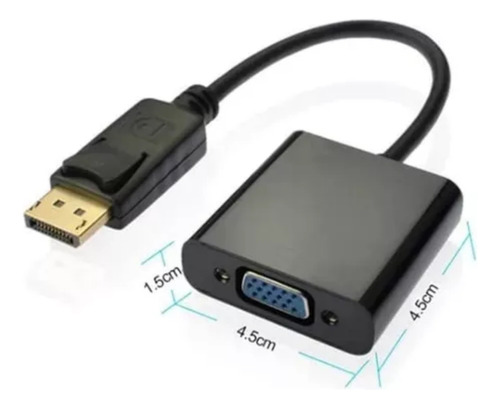 Adaptador Dp Displayport A Vga (4 Piezas)