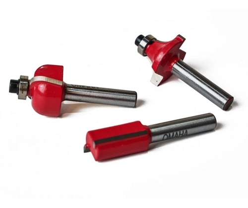 Imagen 5 de 9 de Set De Fresas Omaha Sfr-12 Router P/madera 12 Piezas Estuche