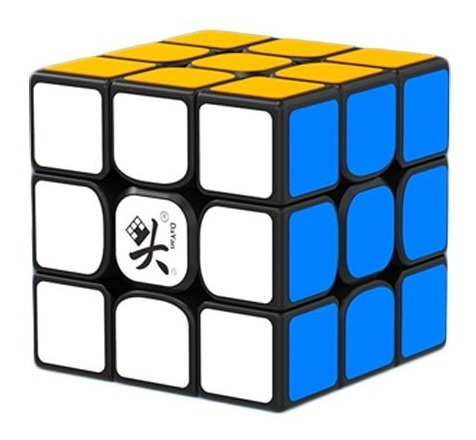 Cubo Mágico 3x3x3 Dayan Guhong V3 M Magnético Preto