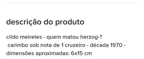 Cildo Meireles- Quem Matou Herzog? Projeto Cédula - Arte (Usado)
