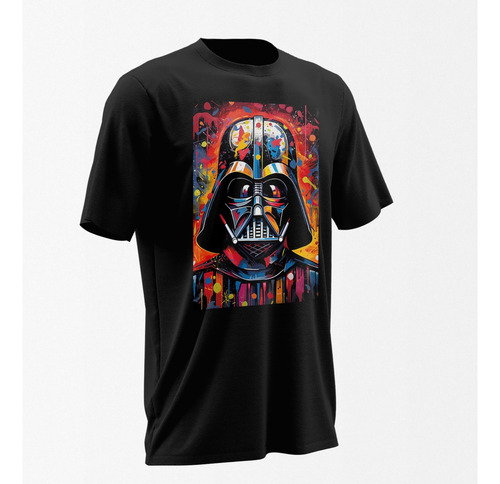 Playera Star Wars Varder Art Manga Corta Estampado Suave
