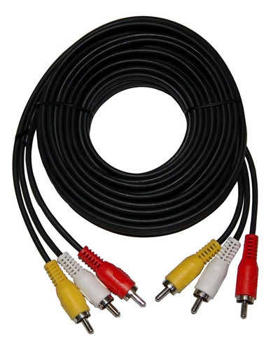 Cable Extension Rca Audio Video 3x3 10 Metros Calidad