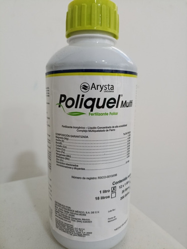 Poliquel Multi , Fertilizante Foliar, Quelato