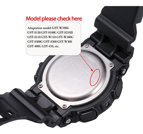 Mcxgl Compatible With Gshock Resin Strap Replacement For Cas