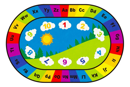 Timgle Abc - Alfombra Educativa Para Ninos Con Numeros Del A