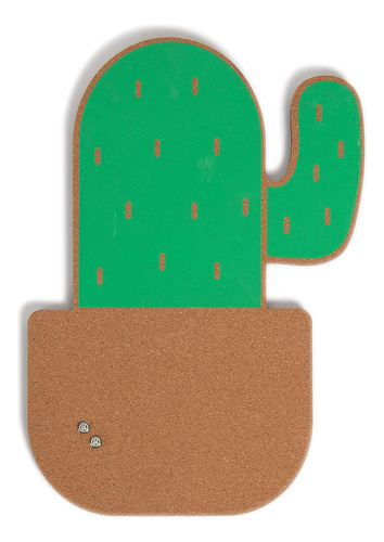 Tablón De Anuncios De Corcho De Cactus En Maceta, 12 X 17 Pu