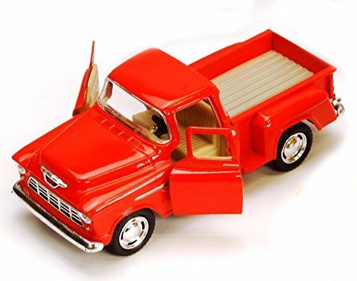 1955 Chevy Stepside Pick-up Die Cast Camión De Juguete Colec