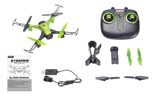 Sky Phantom Drone With Wi-fi And Hd 480p Camera - Green