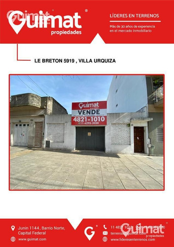 Imagen 2 de 13 de Excelente Terreno - Villa Urquiza - Lideres En Terrenos - Guimat Propiedades