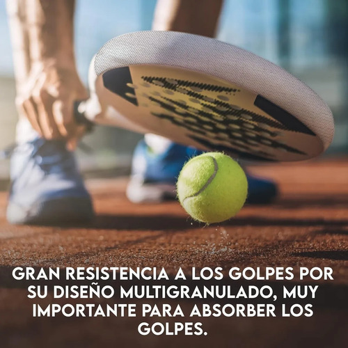 Kit Grip Tipo Hesacore Blanco + Protector De Pala Ligero Blanco
