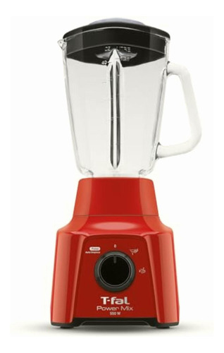 Licuadora T-fal Powermix 2 Velocidades Ln2835mx, Roja, Vaso