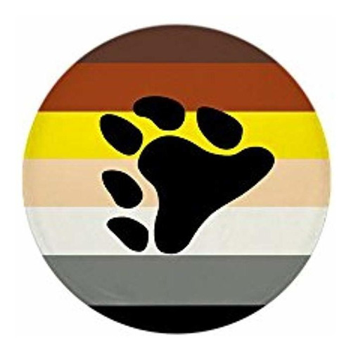 Mini Button Gay Bear Pride Flag Hd