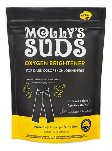 Molly's Suds Abrillantador De Oxigeno Natural Lavado Oscuro 