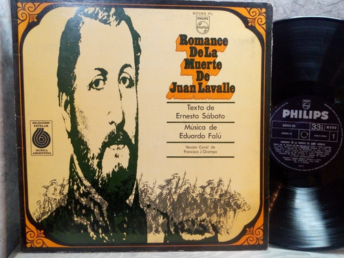 Romance De La Muerte De Juan Lavalle Sábato Falu Lp Vinilo