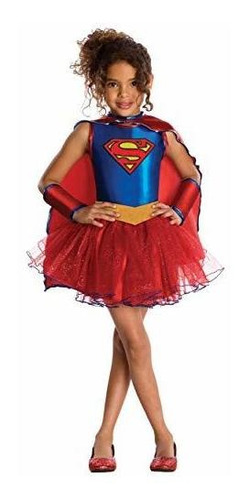 Vestido Supergirl Tutu De Justice League Para Niño - Medio.