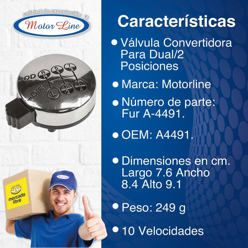 Imagen 4 de 8 de Válvula Convertidora Para Dual/2 Posiciones, Fur A-4491