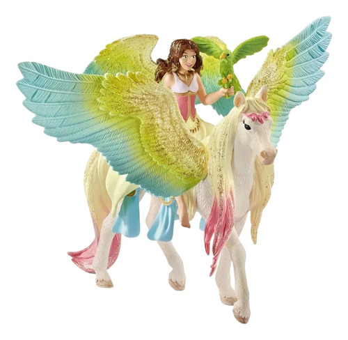 Figura Hada Con Pegaso Brillante 3 Pcs 70566 Schleich Febo