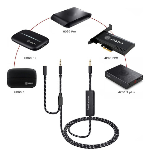 Zx Cabo Chat Link Pro Com Redução De Ruído Aprimorado 2m