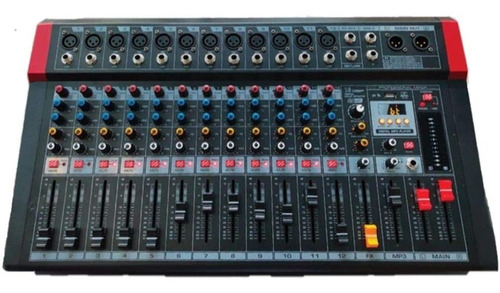Mezcladora Soundtrack Amplificada 12 Canales 150w Mix1200ds