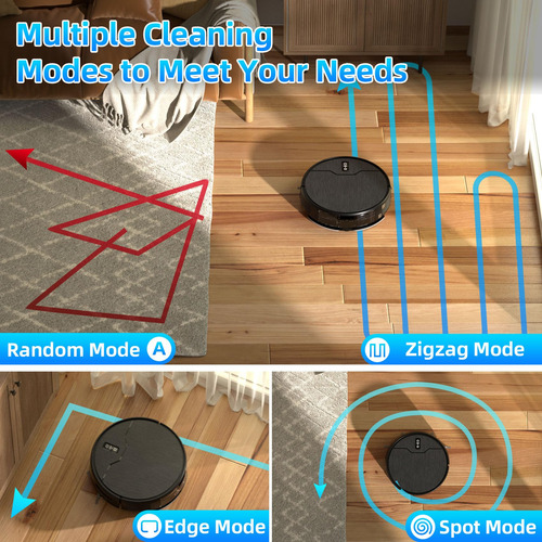 Robot Aspirador Y Fregona 6 Modos De Limpieza Wifi App Alexa