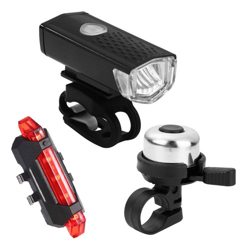 Juego De Tres Piezas De Faros Y Luces Traseras Para Biciclet