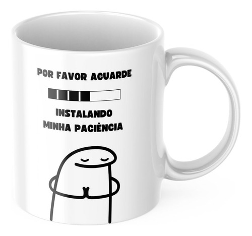 Caneca Xícara De Porcelana Personalizada Meme Flork Presente