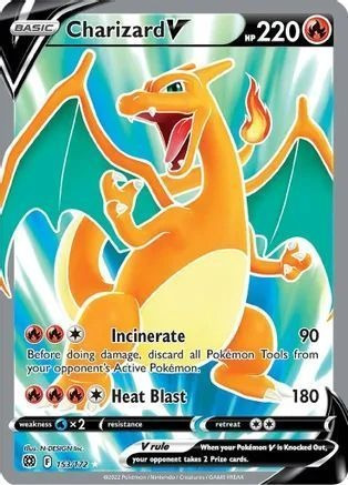 Pokémon Tcg: Charizard V - 153/172 Brilliant Stars Full Art