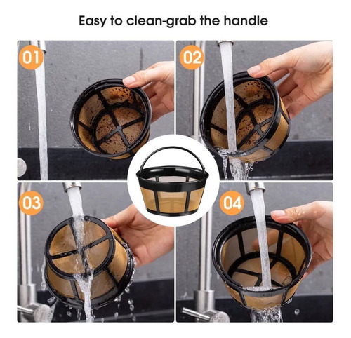 Cesta De Filtro De Café, 4 Unidades, Filtros De Café Reutili