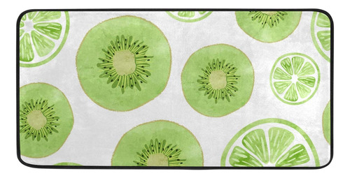 Alfombrilla Cocina Antifatiga Para Fruta Color Verde Kiwi