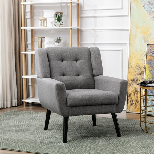 Contemporary Linen Cent Chair Para With Living Room Bedroom