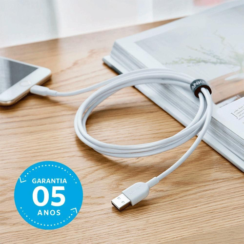 Imagem 6 de 6 de Cabo Powerline Ii iPhone E iPad 1.8 M Anker - Branco