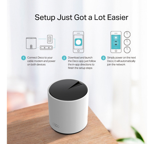 Sistema Wifi 6 Mesh Tplink Deco X25 Ax1800 3 Pack