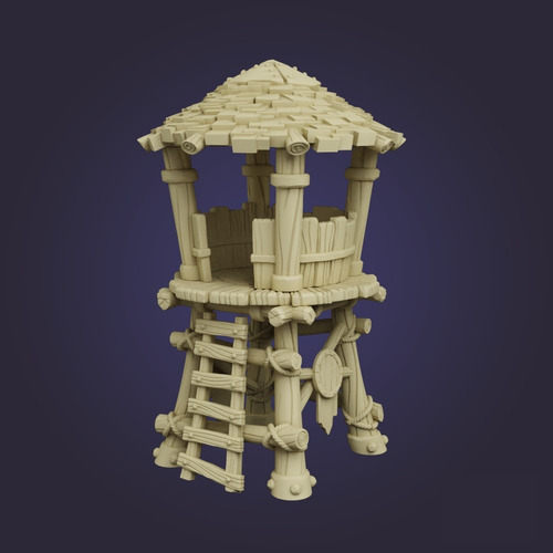 Cenário: Torre De Guarda Impressão 3d Hq Rpg D&d Board Game
