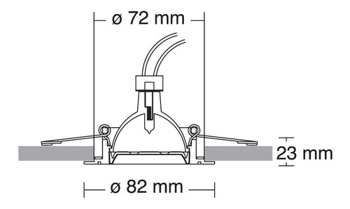 Imagen 2 de 5 de Lámpara De Interior Led Atenuable Empotrar Luz Suave Cálida