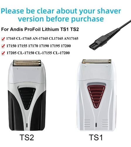 Cargador Para Afeitadora Andis (5v 1a Foil Shaver Ts-1 Ts-2