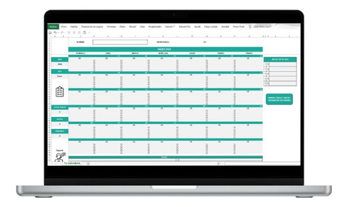 Mi Calendario Dinámico Y Organizador De Tareas - Excel