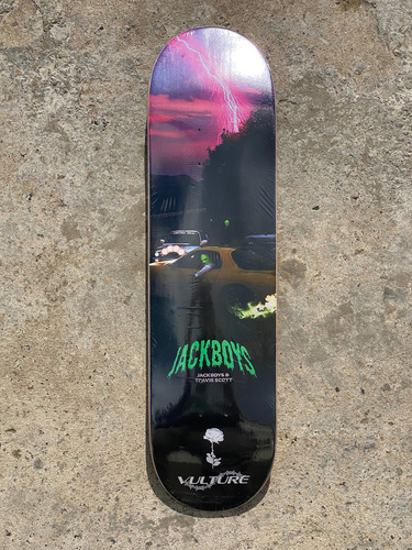 Tabla De Skate Vulture Maple 8.0 + Lija De Regalo Negro