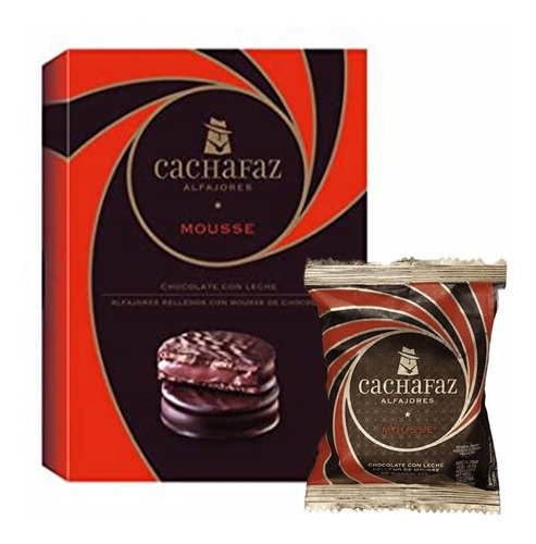 Imagen 1 de 4 de Pack X6 Alfajores Cachafaz Mousse Universo Binario