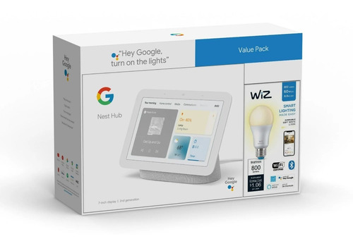 Nest Hub 7 Pulgadas Sensor Soli 2ª Gen Google Home Assistant